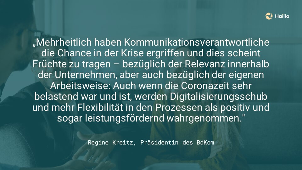 Zitat Regine Kreitz zu Krisenkommunikation