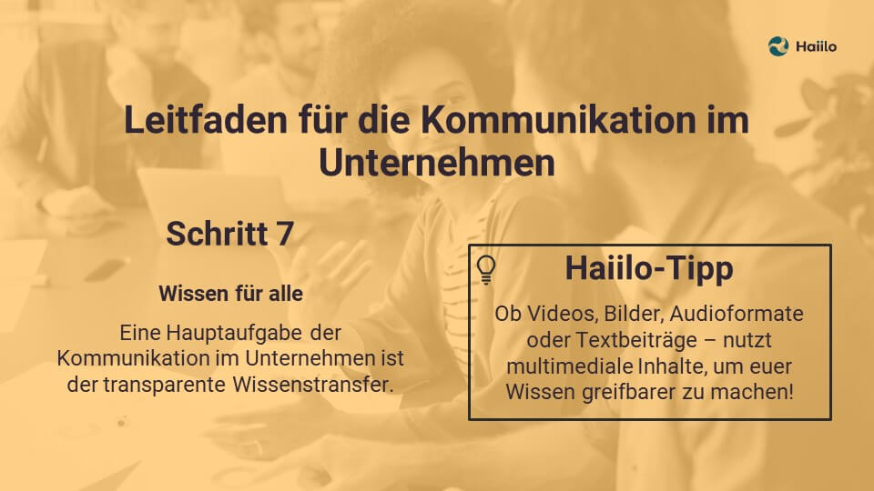 Leitfaden für die Kommunikation im Unternehmen: Wissen für alle