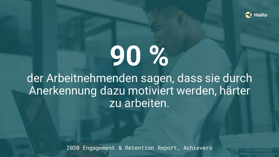Studie Mitarbeiterkommunikation: 90 % der Arbeitnehmenden sagen, dass sie durch Anerkennung dazu motiviert werden, härter zu arbeiten