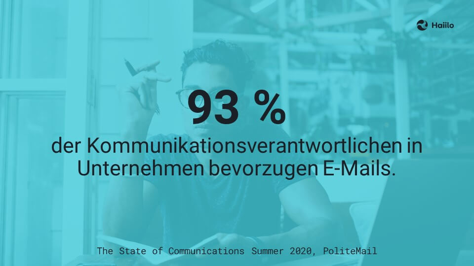 Studie: 93 % der Kommunikationsverantwortlichen in Unternehmen bevorzugen E-Mails
