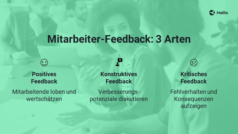 Mitarbeiter-Feedback: 3 Arten