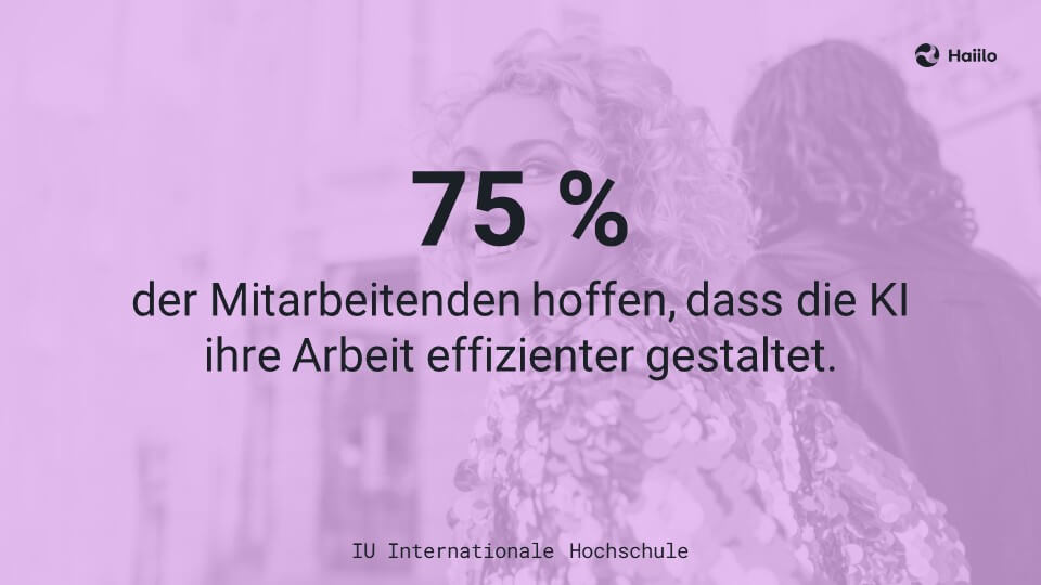 Studie: 75 % der Mitarbeitenden hoffen, dass die KI ihre Arbeit effizienter gestaltet
