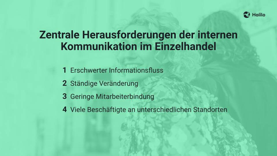 Zentrale Herausforderungen der internen Kommunikation im Einzelhandel
