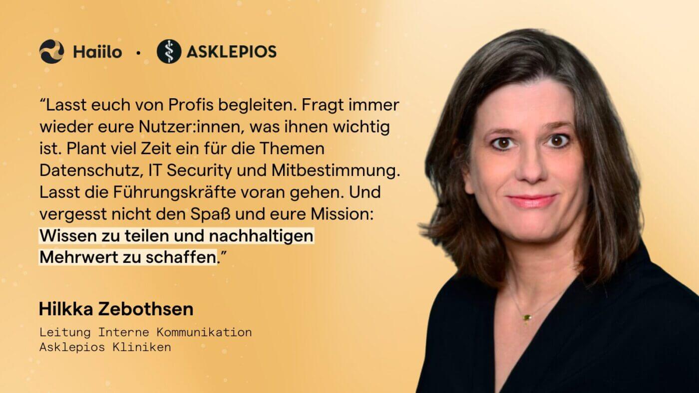 Zitat Hilkka Zebothsen, Asklepios