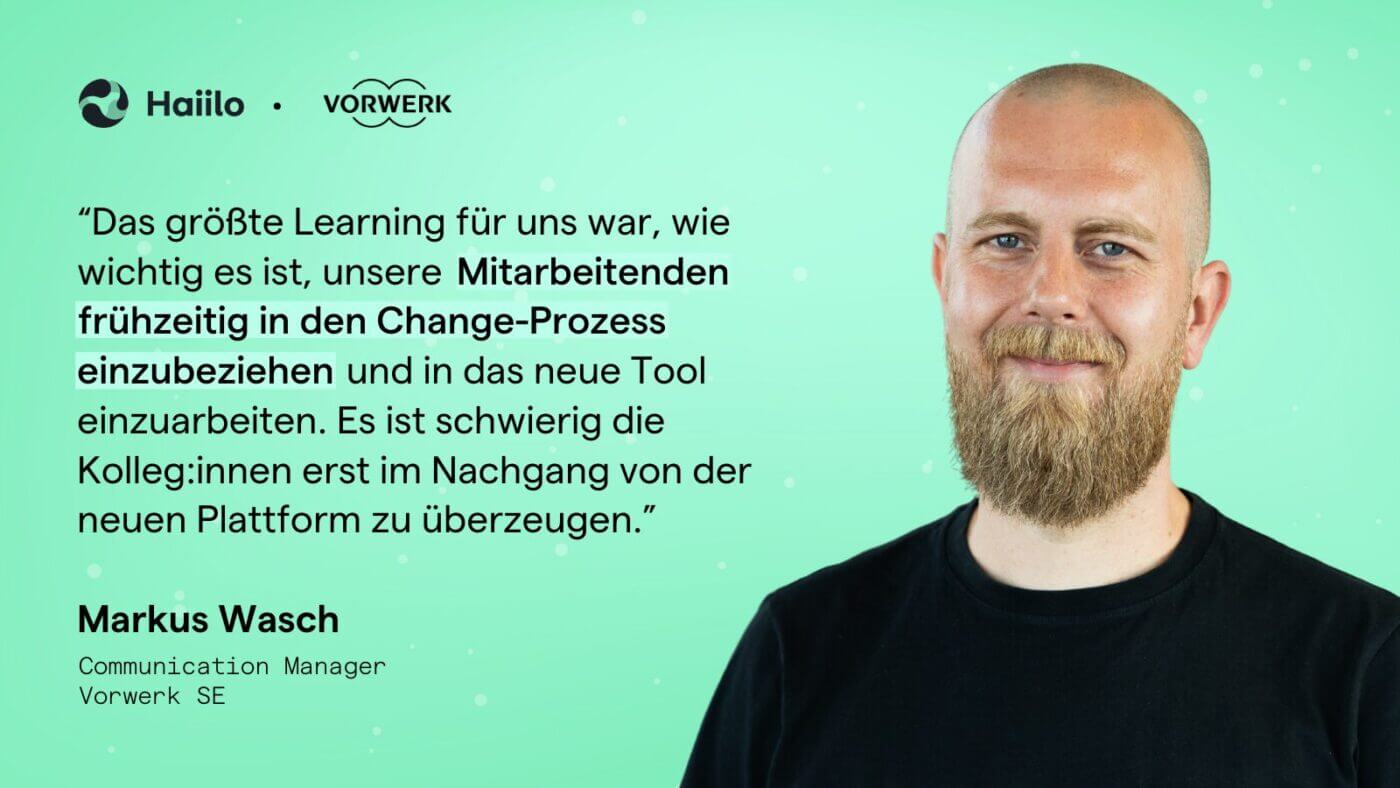 Zitat Markus Wasch, Vorwerk