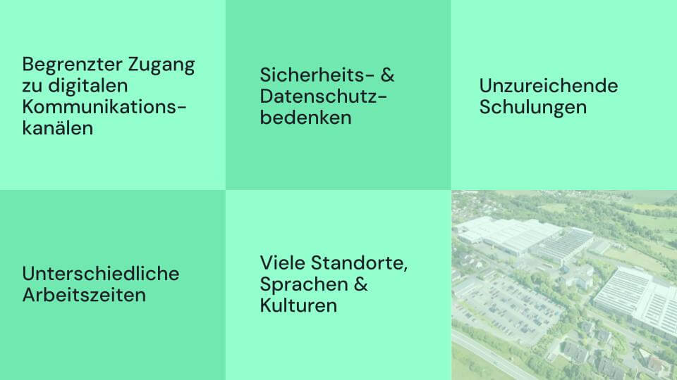 Non-Desk-Mitarbeitende Herausforderungen bei BITO