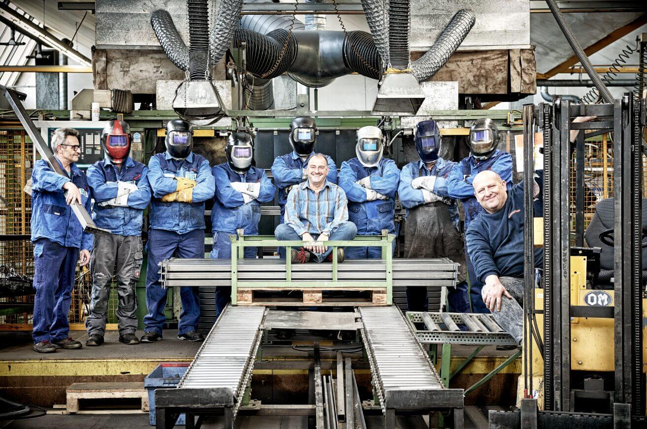 Non-Desk-Mitarbeitende bei BITO-Lagertechnik