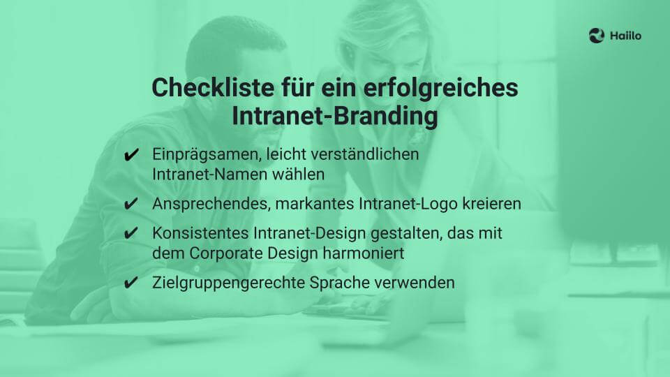Checkliste für ein erfolgreiches Intranet-Branding