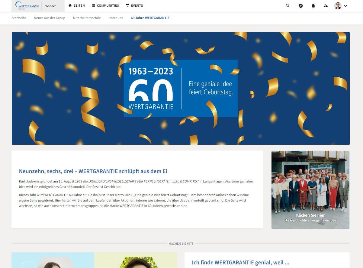 Innovationen im Unternehmen: 60 Jahre WERTGARANTIE