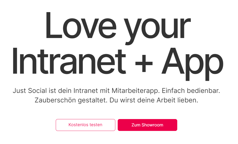 Intranet Lösungen im Vergleich: Social Intranet Software Just Social