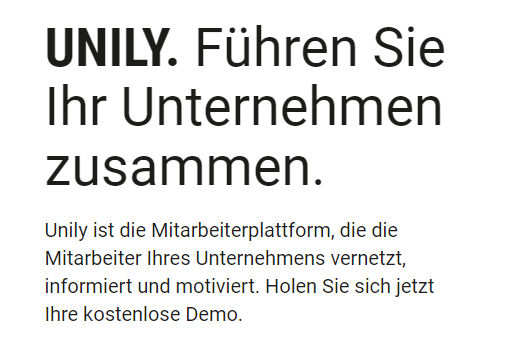 Intranet Lösungen im Vergleich: Social Intranet Software Unily