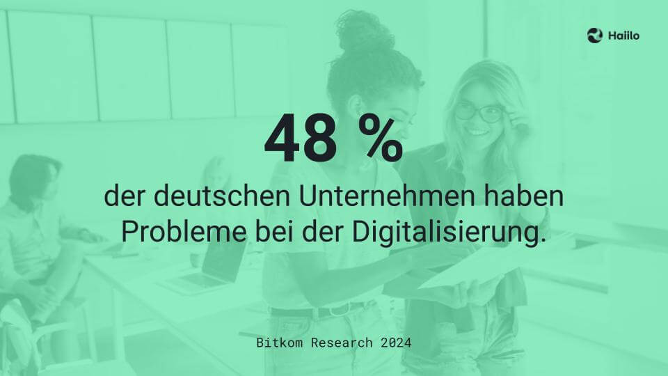 Studie: 48 % der deutschen Unternehmen haben Probleme bei der Digitalisierung