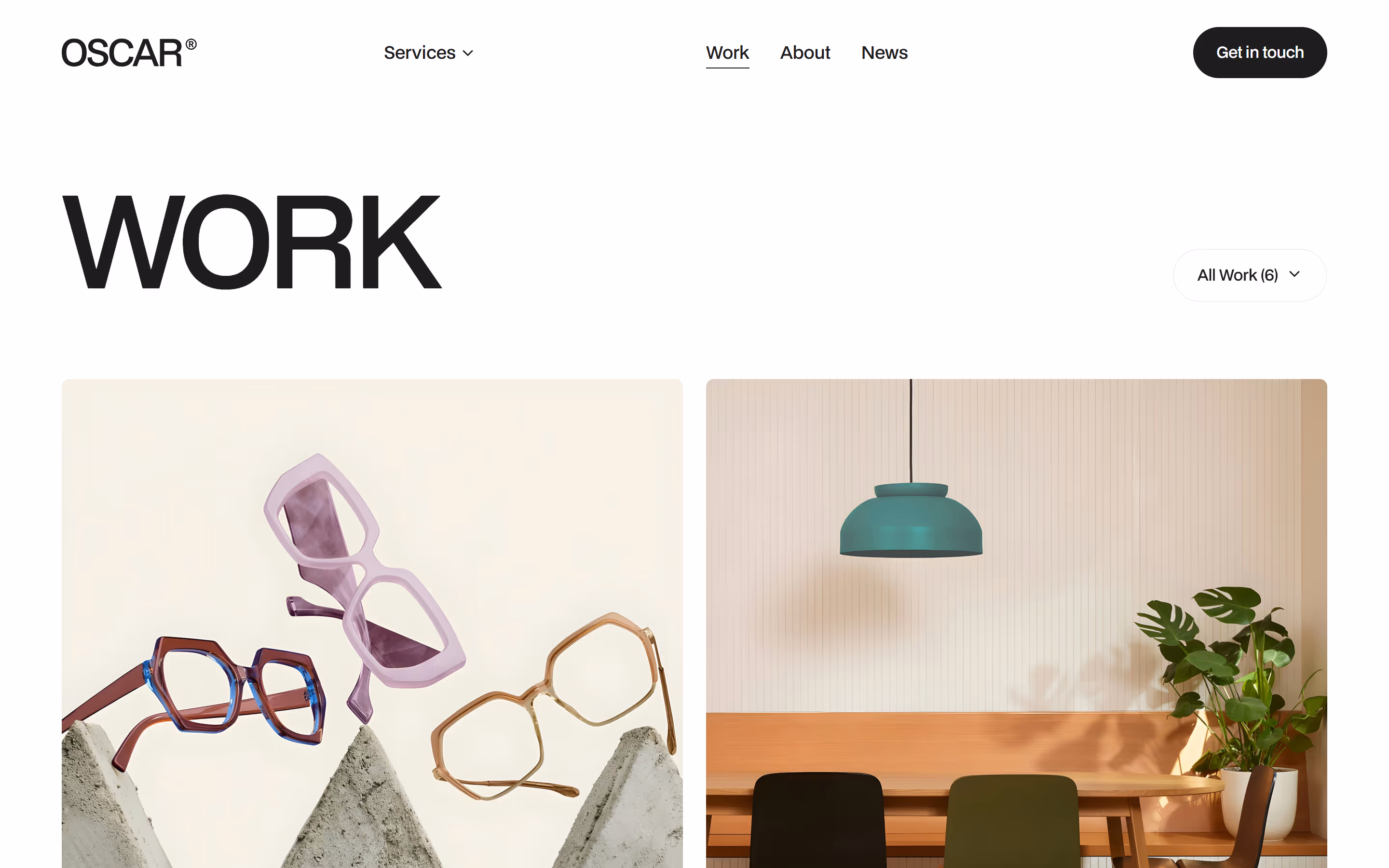 Oscar Webflow Template Workpage