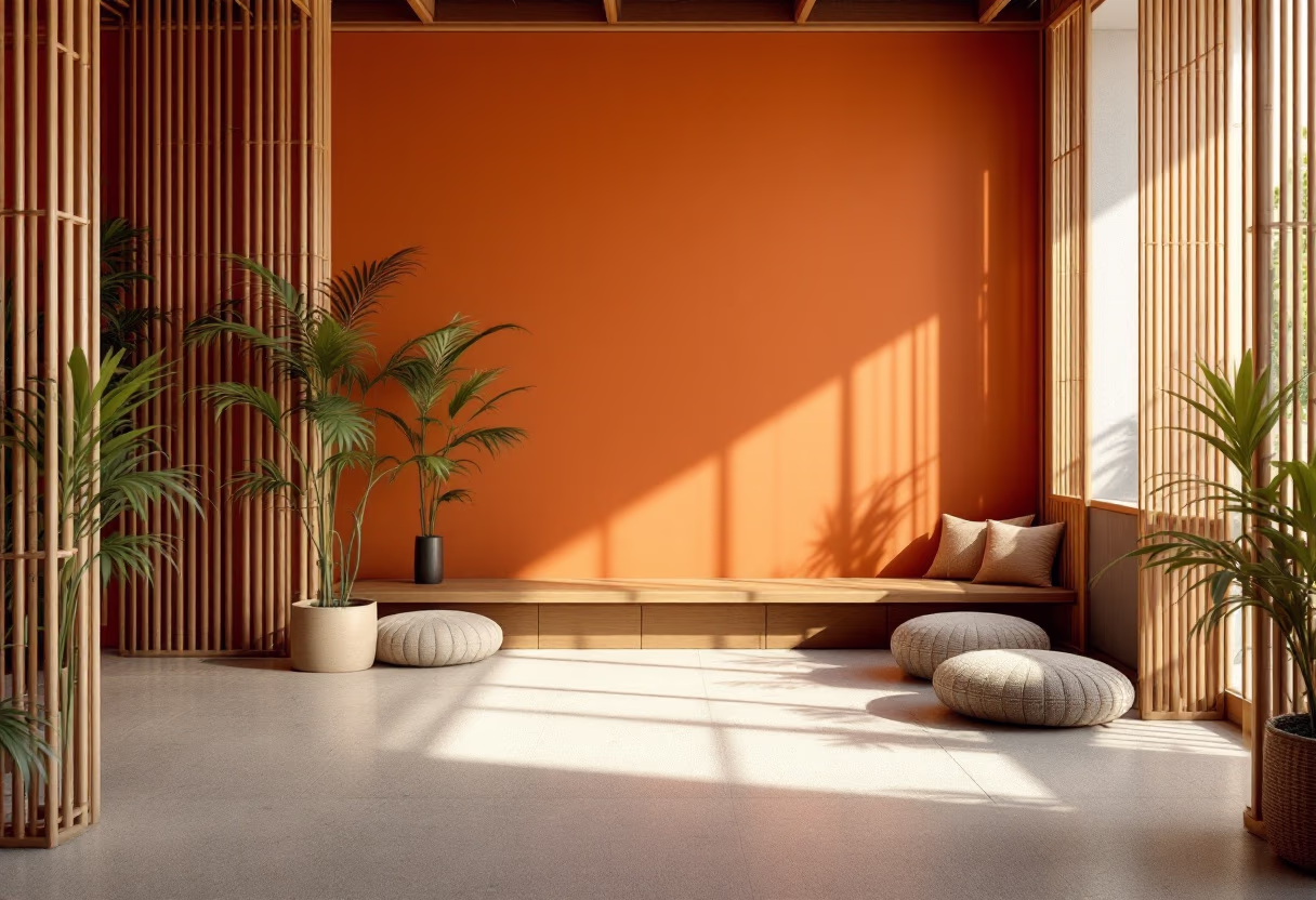 image of a relaxing restaurant waiting area (for a japanese restaurant)