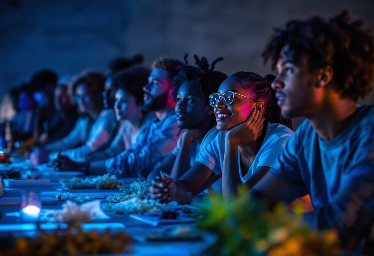 image of educational workshops in progress (for an environmental conservation nonprofit)