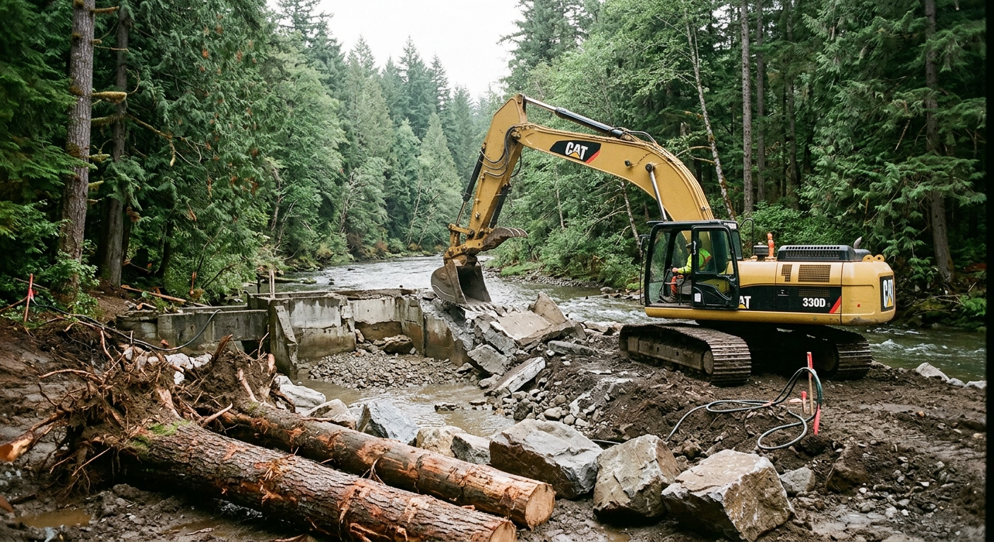 Cowlitz Tribe Removing Its Own Hatchery Infrastructure to Restore Salmon Habitat