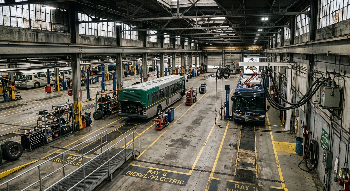 Boston Transit Agency Installing Electric Bus Chargers as Diesel Fleet Phaseout Begins