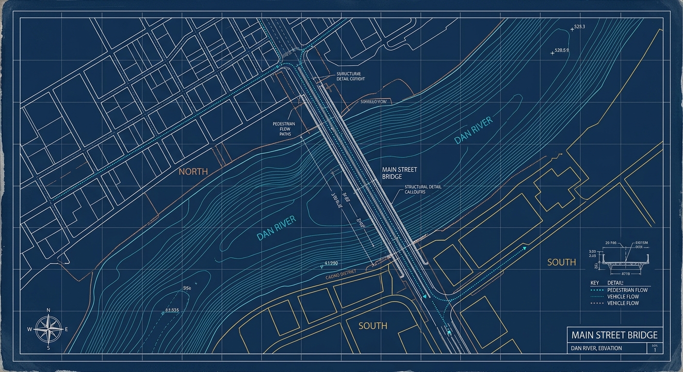 Danville Moves to Rehabilitate Main Street Bridge Over the Dan River
