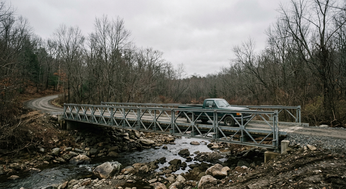 Southbury, CT Getting Permanent Bridge After 2024 Flood Left Drivers on Temporary Steel Span