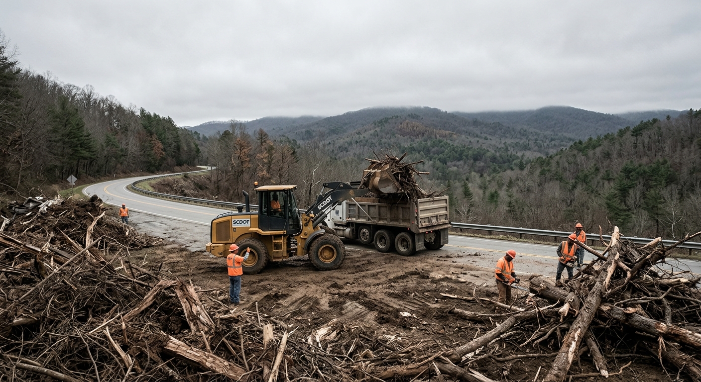 Oconee, Pickens, and Greenville Counties Get $10.5M to Clear Helene Debris From Highways