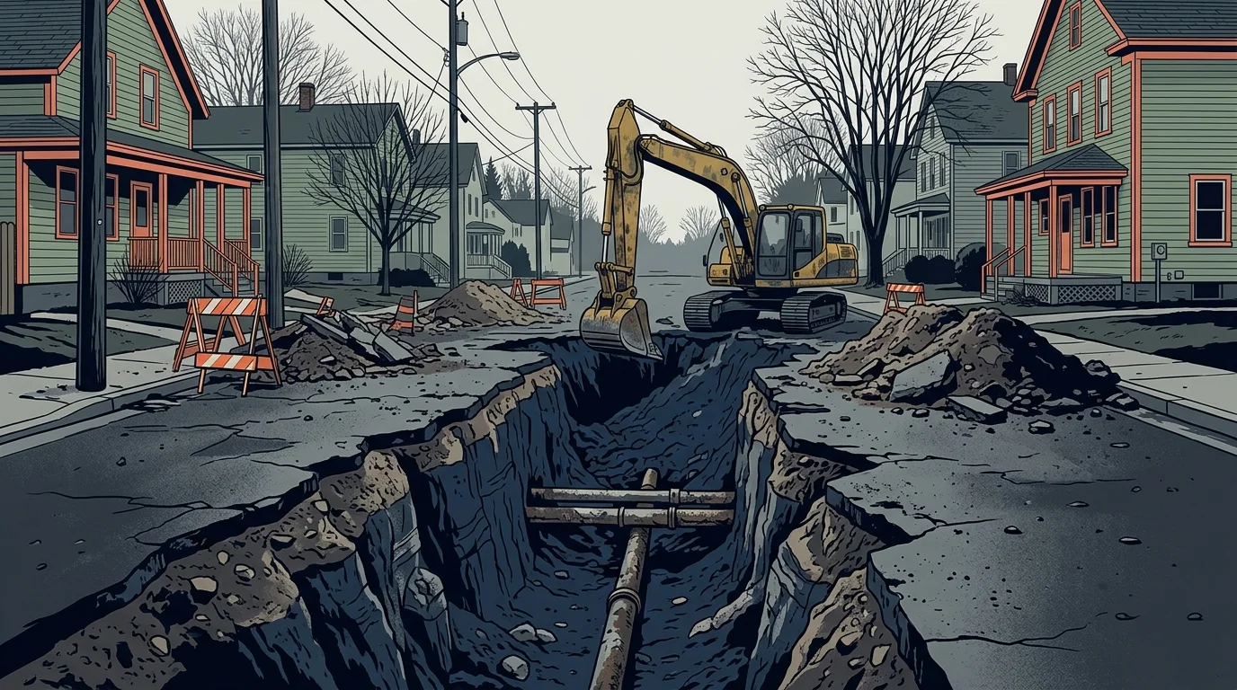 Mifflinburg Digging Up Walnut Street to Replace Century-Old Water and Sewer Lines