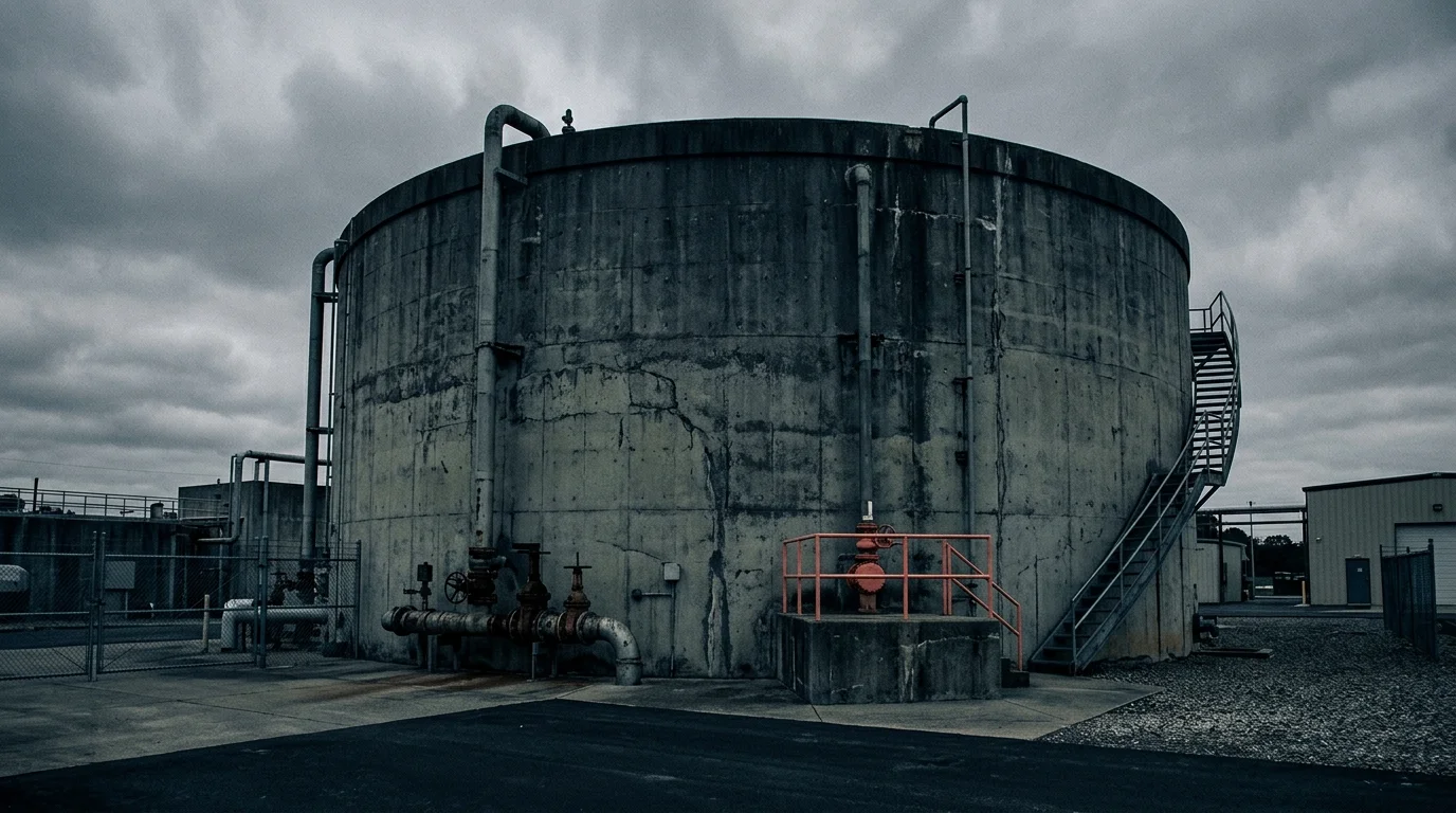 Wilmington's Water Authority Repairing 4-Million-Gallon Storage Tank at Key Treatment Plant