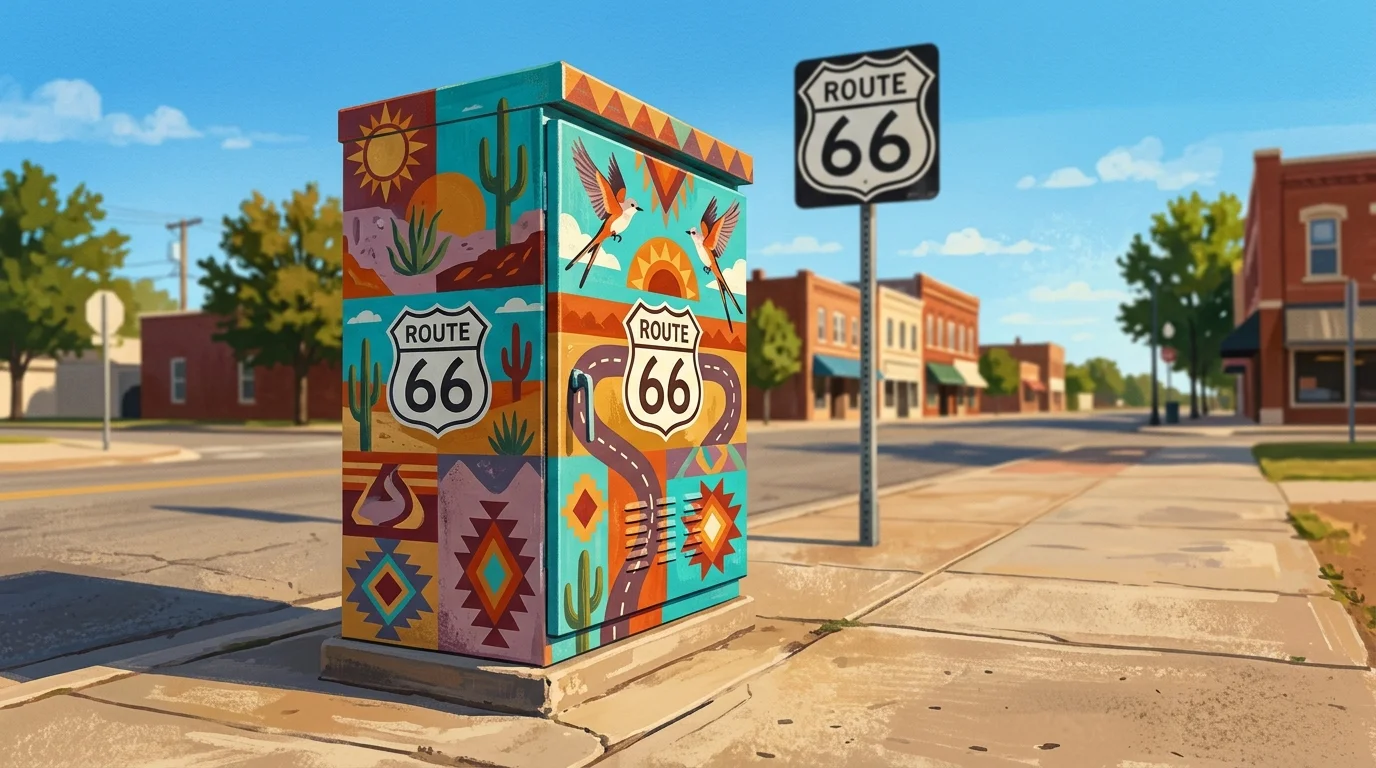 Tulsa Turning Route 66 Traffic Boxes Into Art for the Highway's 100th Birthday