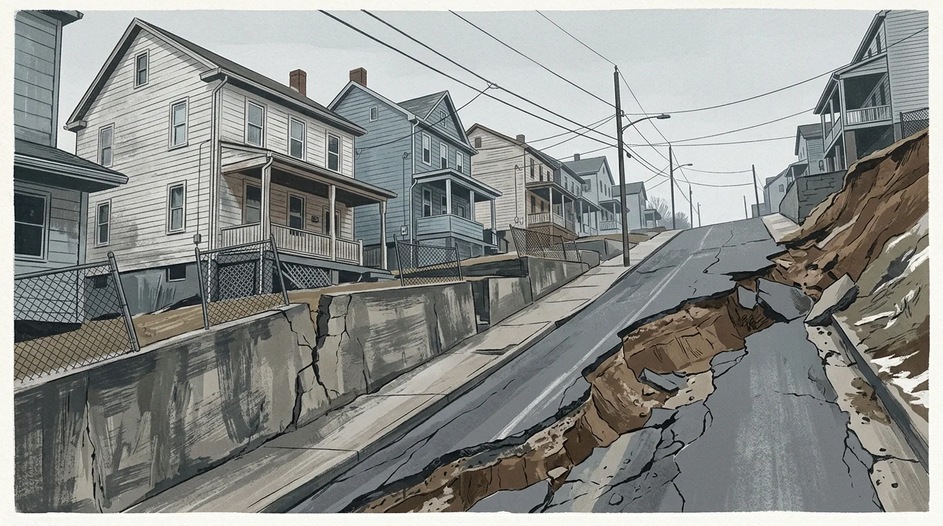 Munhall, Pa., Fighting to Keep a Hillside From Swallowing Creek Street Homes