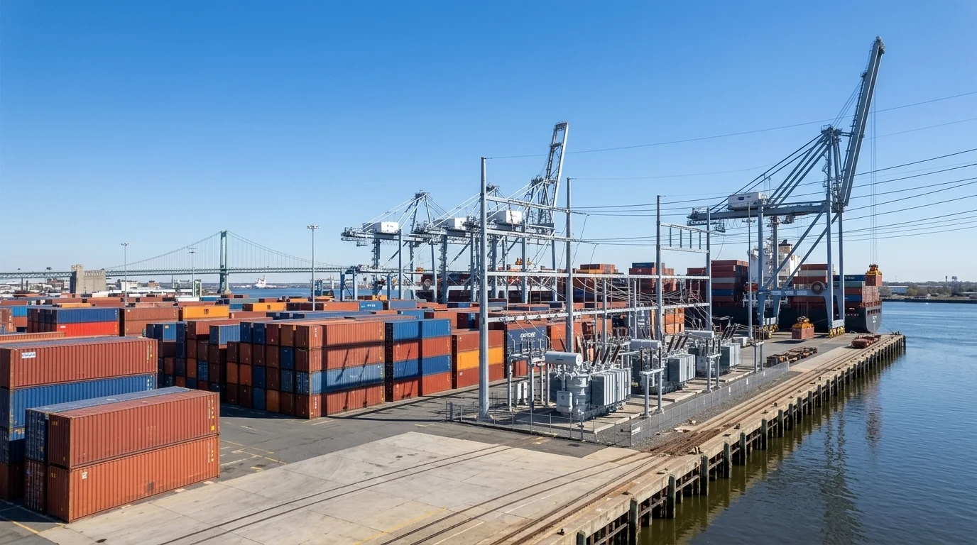 PhilaPort Begins Electrical Buildout at Tioga to Cut Diesel Pollution