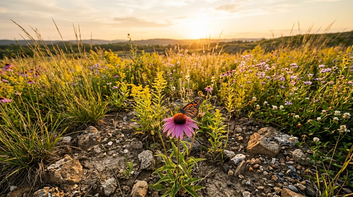 Abandoned Mine Land Gets Native Ecosystems, Not Just Green Grass