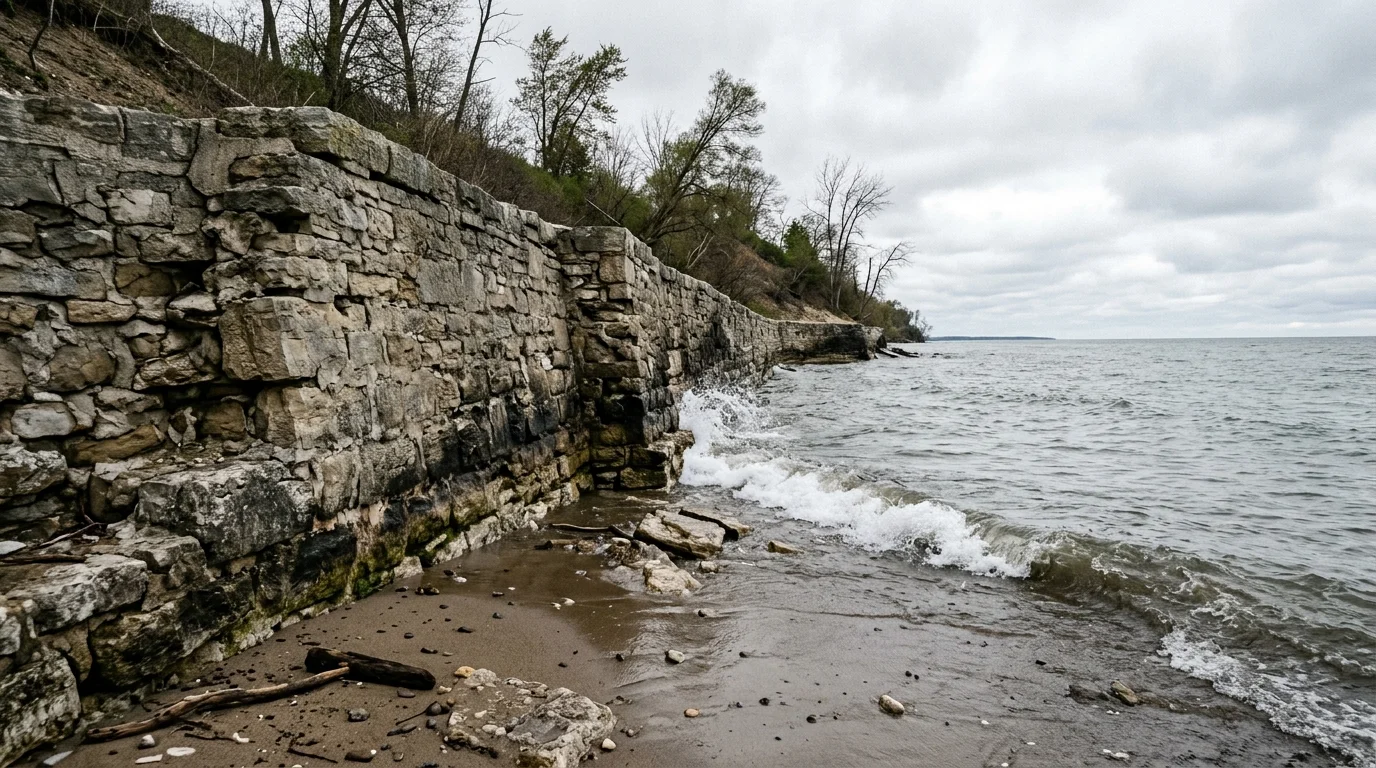 Ottawa County Racing to Save Historic Lake Michigan Beach Wall