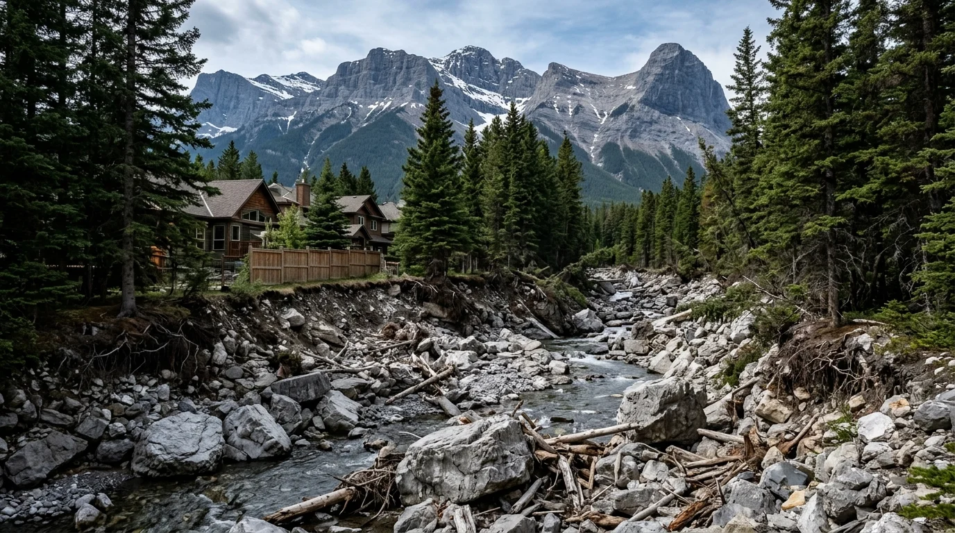 Canmore, Alberta Takes On Another Dangerous Creek, 13 Years After Catastrophic Floods