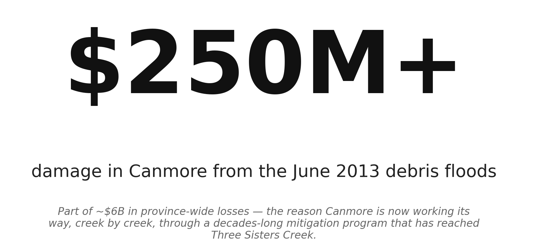 The 2013 flood that set Canmore's mitigation agenda
