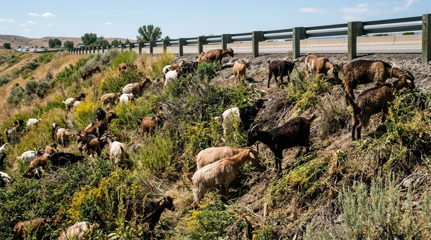 Maryland Is Hiring Goats to Clear Invasive Weeds Along State Highways