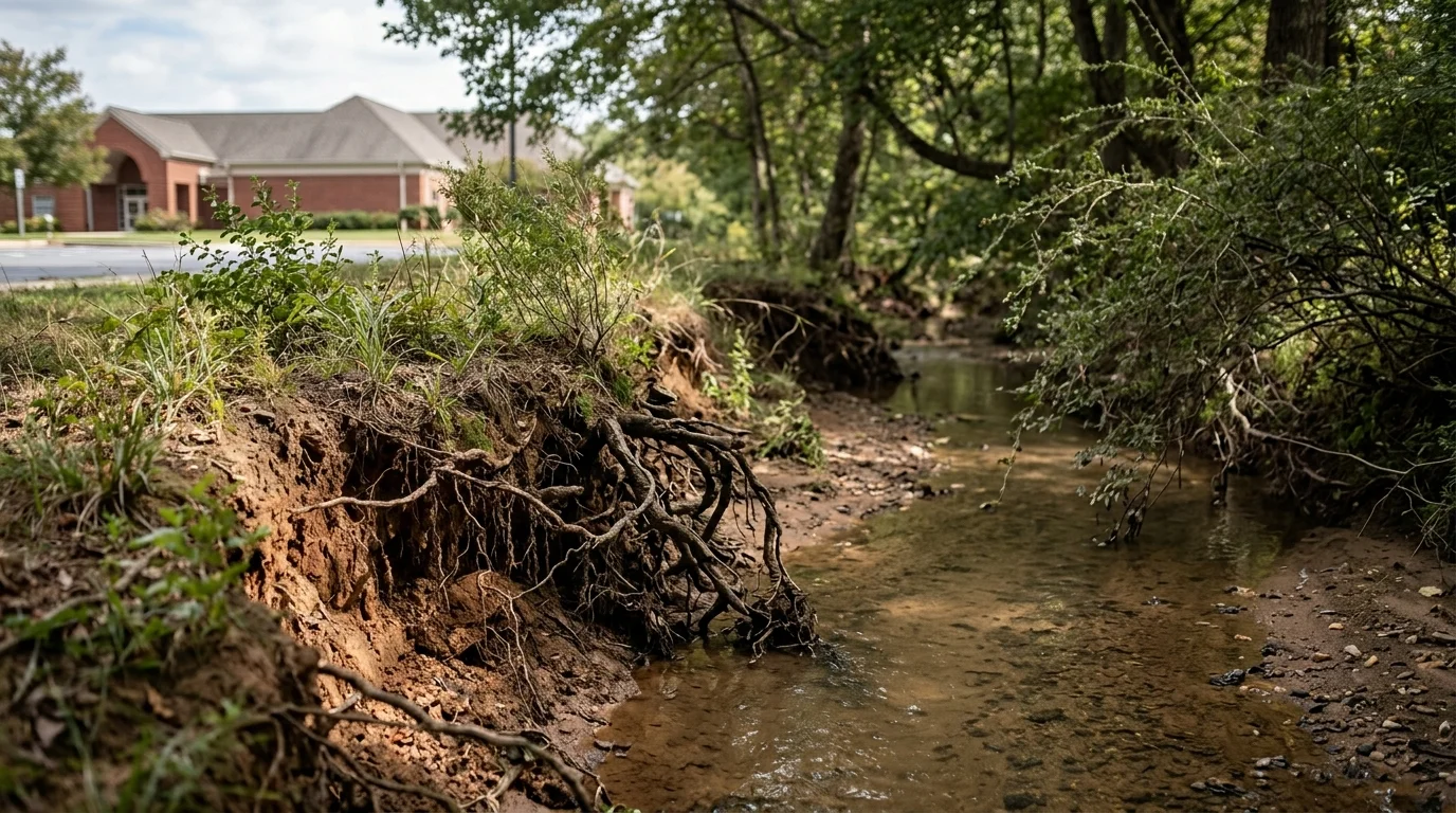 Tuckahoe Library's Backyard Stream Is Getting a Chesapeake Bay Makeover