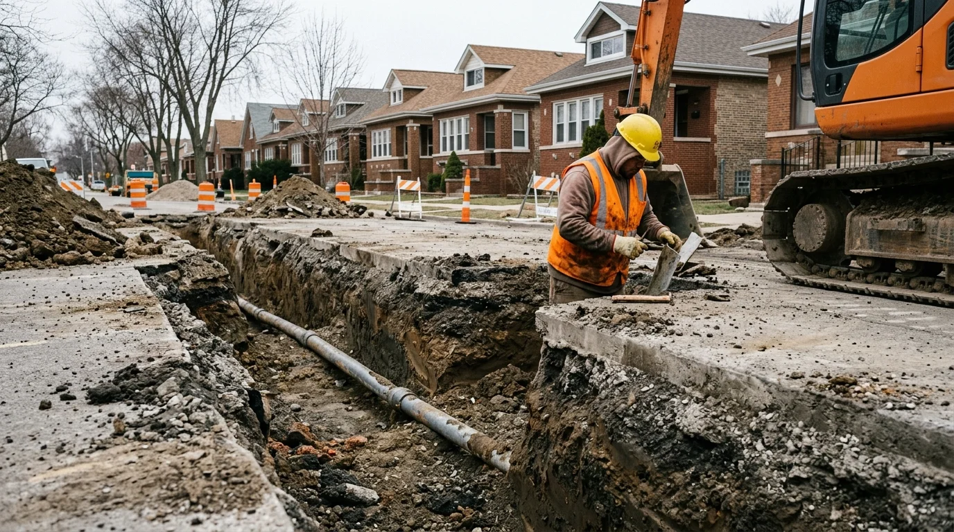 Chicago Digs Up More Lead Pipes on the Northwest Side, Block by Block