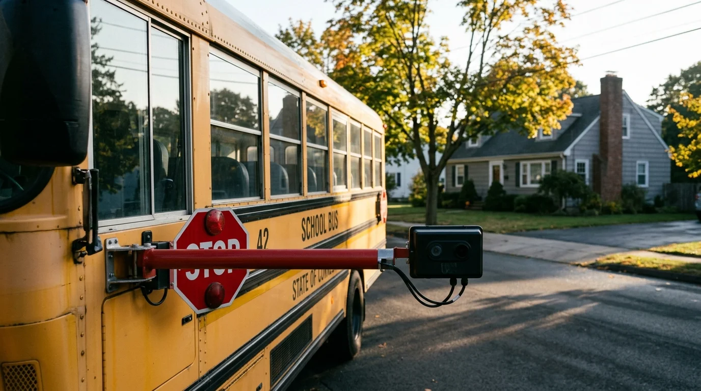 Connecticut Towns Are Racing to Buy School Bus Cameras Before September
