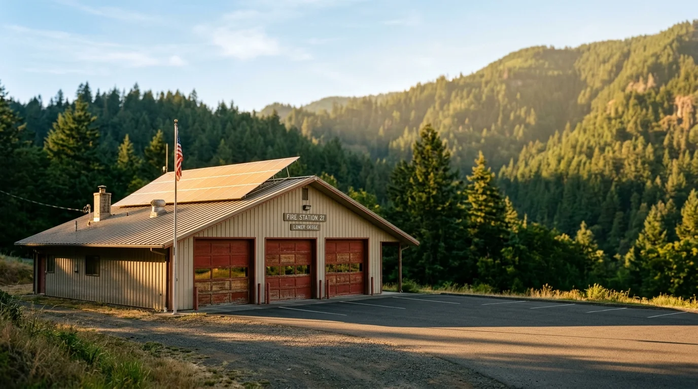 Cascade Locks Fire Station Getting Solar Microgrid to Stay Lit During Disasters