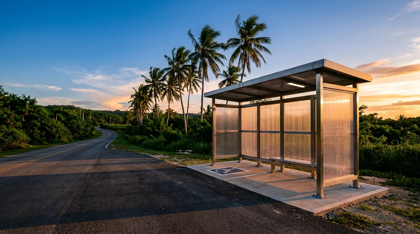 Saipan Is Building 187 Bus Shelters After a Typhoon Blew the Last Ones Away