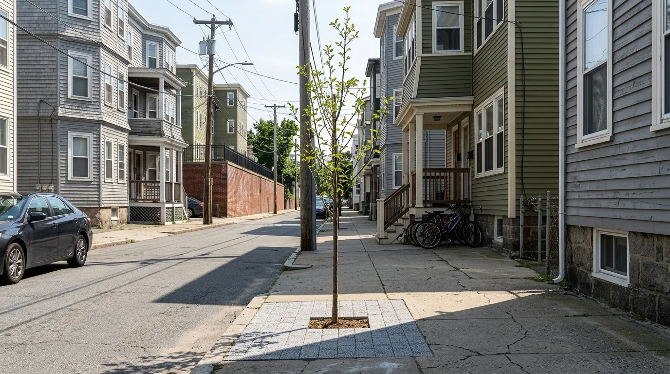 Somerville Fights Extreme Heat With Trees and Permeable Sidewalks