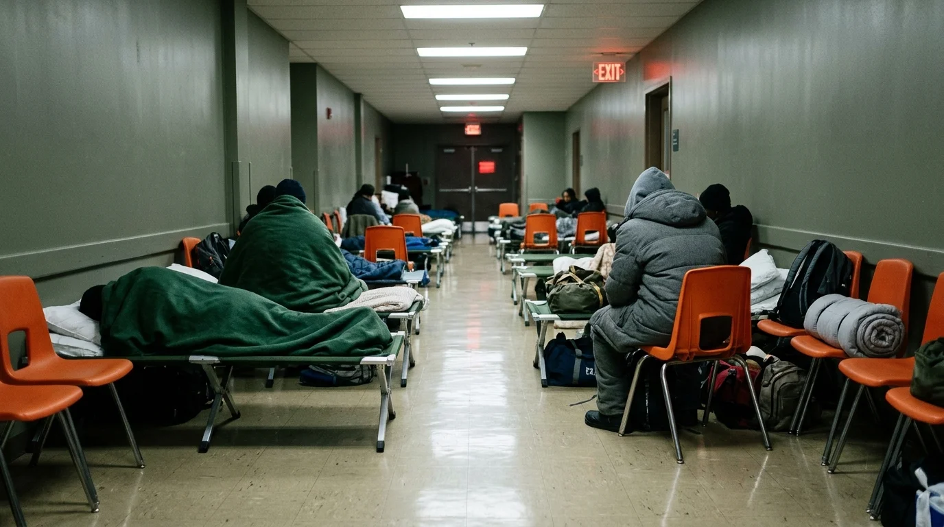 New York's Shelter System Is Taking Three Punches at Once