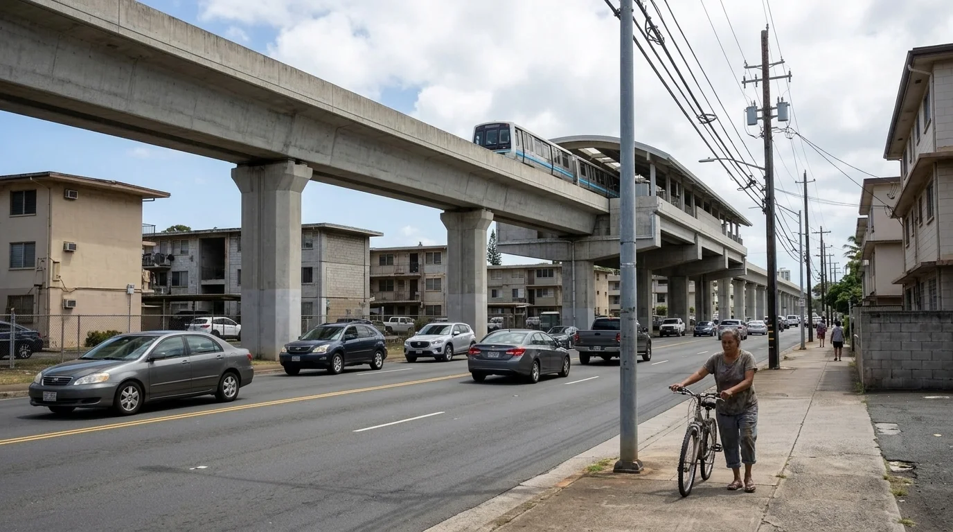 Honolulu Finally Builds the Street Outside Its Rail Station
