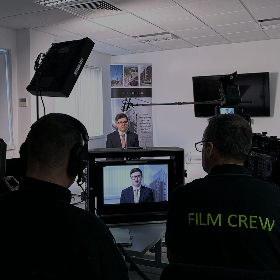 Podcast filming behind the camers