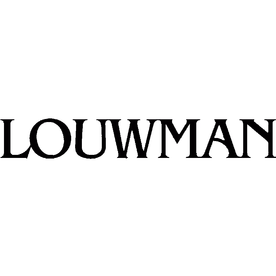 Louwman brand name in black serif font.