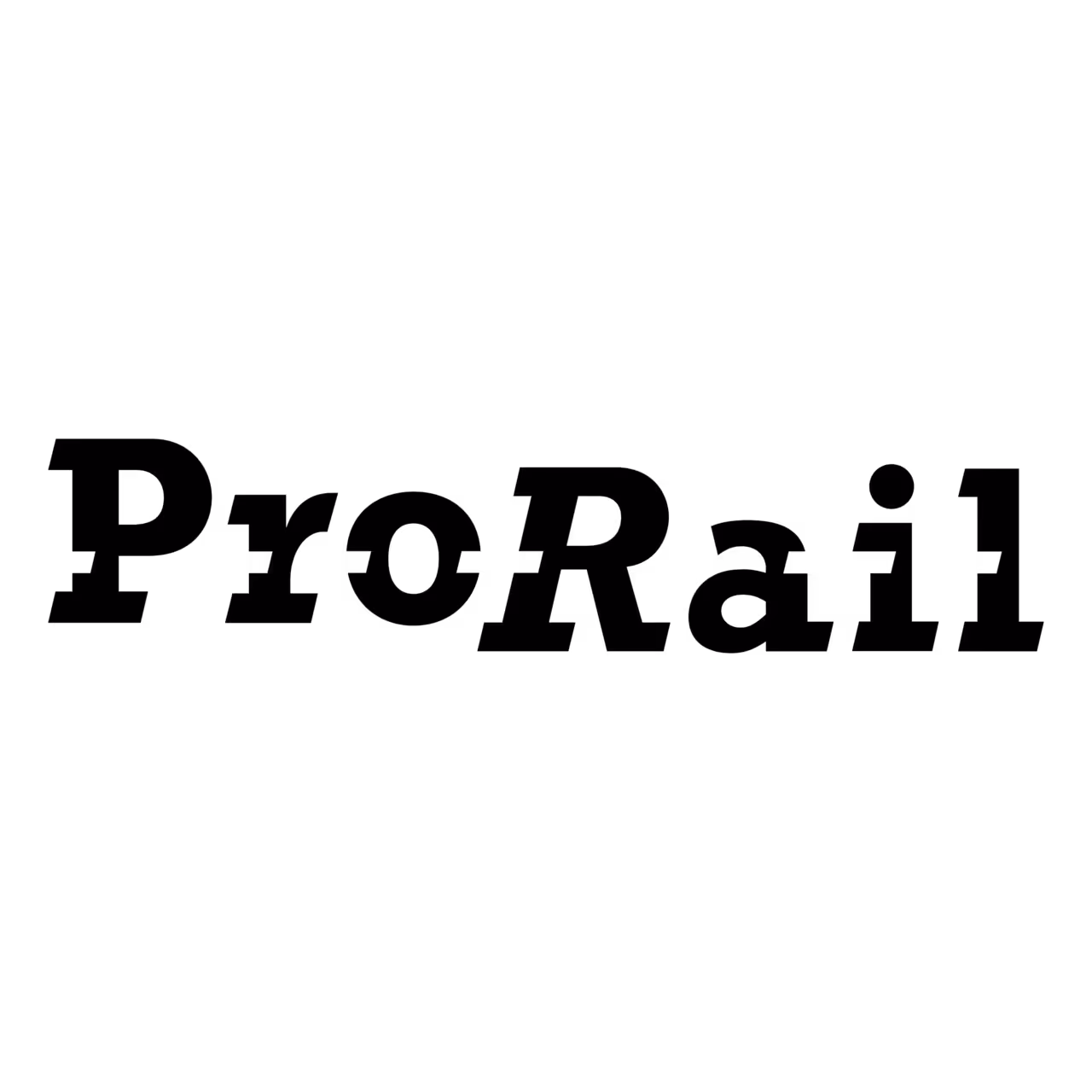 ProRail black and white logo text.
