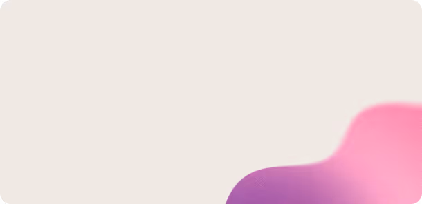 Abstract background with a smooth, rounded shape blending from purple to pink in the bottom right corner on a light beige backdrop.