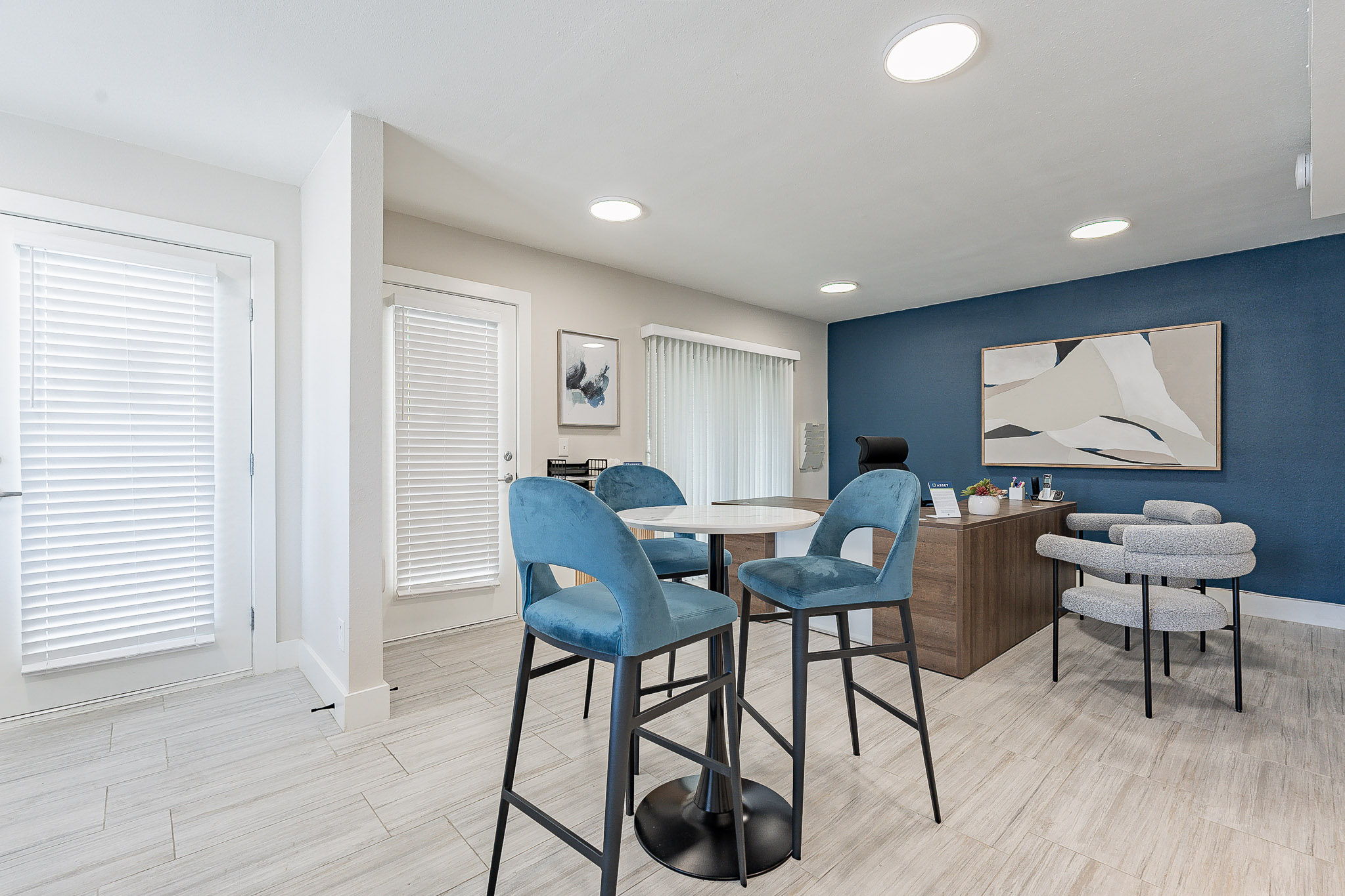 Clubhouse seating area