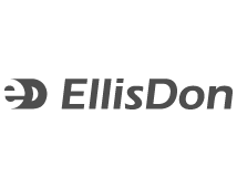 EllisDon logo with stylized letter E in gray.