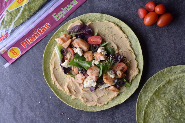Wrap de Pollo con Hummus
