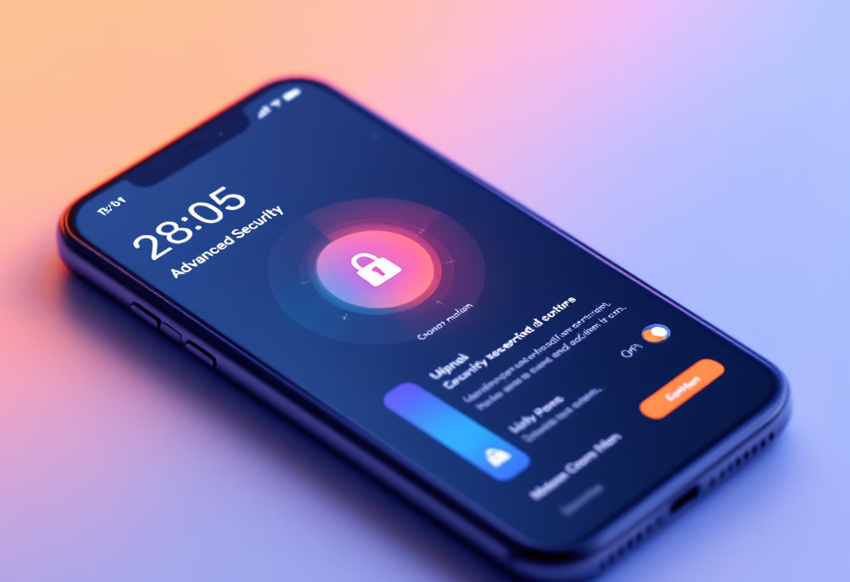 [interface] image of software security protocols (for a ai fintech company)